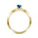 6 - Celia Blue and White Diamond Engagement Ring 