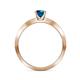 6 - Celia Blue and White Diamond Engagement Ring 