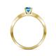6 - Celia Blue Topaz and Diamond Engagement Ring 