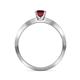 6 - Celia Ruby and Diamond Engagement Ring 