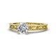 1 - Florie Classic 6.50 mm Round Certified Diamond Solitaire Engagement Ring 