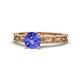 1 - Florie Classic 6.50 mm Round Tanzanite Solitaire Engagement Ring 