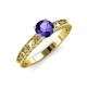 3 - Florie Classic 6.50 mm Round Iolite Solitaire Engagement Ring 