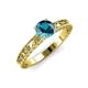 3 - Florie Classic 6.50 mm Round London Blue Topaz Solitaire Engagement Ring 