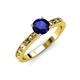 3 - Niah Classic 6.00 mm Round Blue Sapphire Solitaire Engagement Ring 