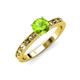 3 - Niah Classic 6.50 mm Round Peridot Solitaire Engagement Ring 