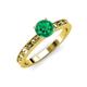 3 - Niah Classic 6.00 mm Round Emerald Solitaire Engagement Ring 