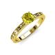 3 - Niah Classic 6.00 mm Round Yellow Diamond Solitaire Engagement Ring 