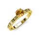 3 - Niah Classic 6.50 mm Round Citrine Solitaire Engagement Ring 