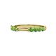 1 - Alicia 0.59 ctw Green Garnet (2.60 mm) Wedding Band 