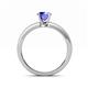 5 - Niah Classic 6.50 mm Round Tanzanite Solitaire Engagement Ring 