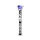 6 - Niah Classic 6.50 mm Round Tanzanite Solitaire Engagement Ring 