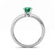 5 - Niah Classic 6.00 mm Round Emerald Solitaire Engagement Ring 