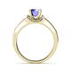 6 - Enlai Tanzanite and Diamond Engagement Ring 