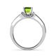 6 - Enlai Peridot and Diamond Engagement Ring 