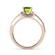 6 - Enlai Peridot and Diamond Engagement Ring 