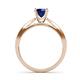 6 - Aleen Blue Sapphire and Diamond Engagement Ring 