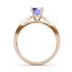 6 - Aleen Tanzanite and Diamond Engagement Ring 