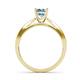 6 - Aleen Aquamarine and Diamond Engagement Ring 