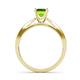 6 - Aleen Peridot and Diamond Engagement Ring 