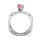 6 - Gwen Pink Tourmaline and Diamond Euro Shank Engagement Ring 