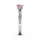 5 - Gwen Pink Tourmaline and Diamond Euro Shank Engagement Ring 