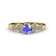 4 - Keyna Tanzanite and Diamond Engagement Ring 