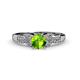 4 - Keyna Peridot and Diamond Engagement Ring 
