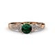 4 - Keyna Emerald and Diamond Engagement Ring 