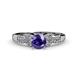 4 - Keyna Iolite and Diamond Engagement Ring 