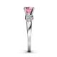 5 - Keyna Pink Tourmaline and Diamond Engagement Ring 