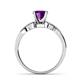 6 - Keyna Amethyst and Diamond Engagement Ring 