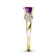 5 - Keyna Amethyst and Diamond Engagement Ring 