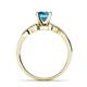 6 - Keyna Blue Topaz and Diamond Engagement Ring 