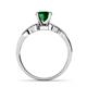 6 - Keyna Emerald and Diamond Engagement Ring 