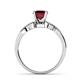 6 - Keyna Ruby and Diamond Engagement Ring 