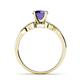 6 - Keyna Iolite and Diamond Engagement Ring 