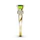 5 - Keyna Peridot and Diamond Engagement Ring 