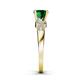 5 - Keyna Emerald and Diamond Engagement Ring 