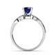 6 - Keyna Blue Sapphire and Diamond Engagement Ring 