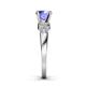 5 - Keyna Tanzanite and Diamond Engagement Ring 