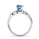 6 - Keyna Blue Topaz and Diamond Engagement Ring 