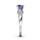 5 - Keyna Iolite and Diamond Engagement Ring 