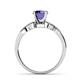 6 - Keyna Iolite and Diamond Engagement Ring 