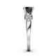 5 - Keyna Black and White Diamond Engagement Ring 