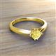 3 - Isla 5.00 mm Round  Yellow Sapphire Solitaire Engagement Ring  