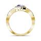 6 - Eleanor Tanzanite and Diamond Halo Engagement Ring 