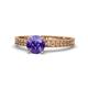1 - Janina Classic Iolite Solitaire Engagement Ring 