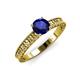 3 - Florian Classic 6.00 mm Round Blue Sapphire Solitaire Engagement Ring 