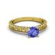 3 - Florian Classic 6.50 mm Round Tanzanite Solitaire Engagement Ring 